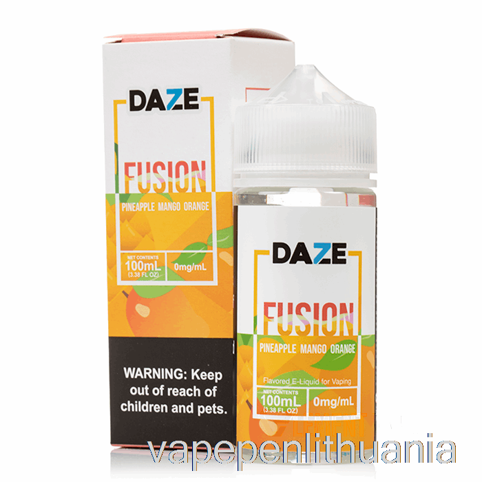 Ananasų Mango Apelsinas - 7 Daze Fusion - 100 Ml 3 Mg Vape Skysčio